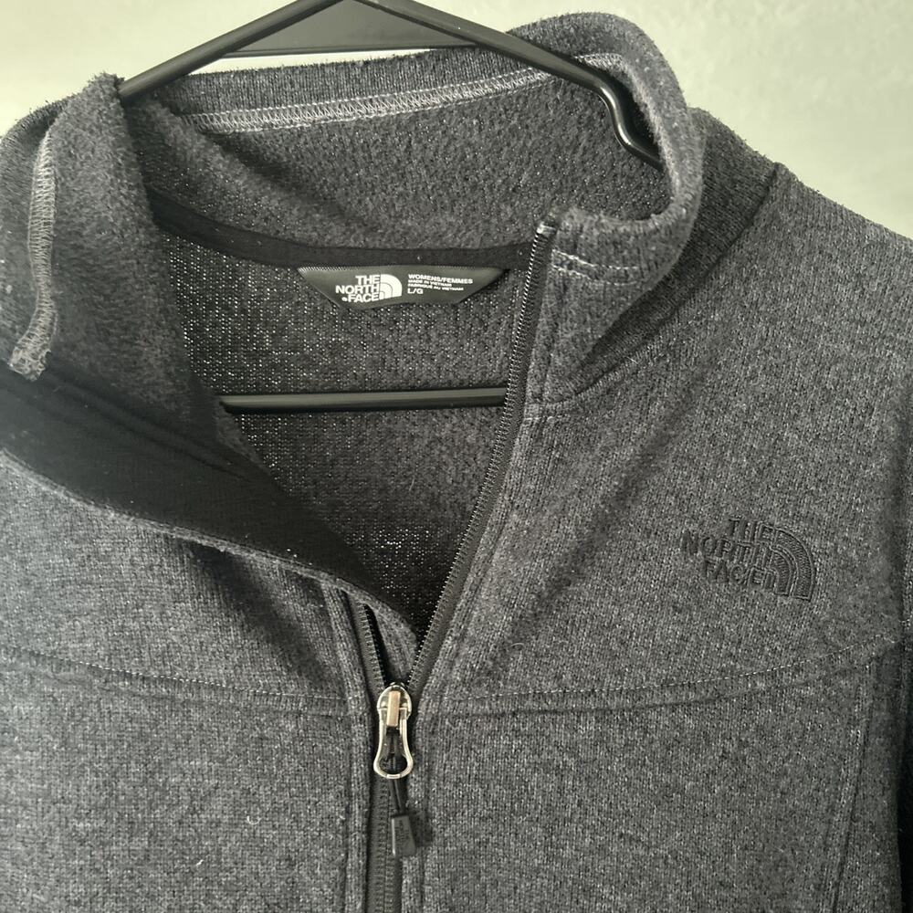 The North Face Women’s Large Deep Gray Full Zip Fleece Style Jacket Size Large - Picture 3 of 11